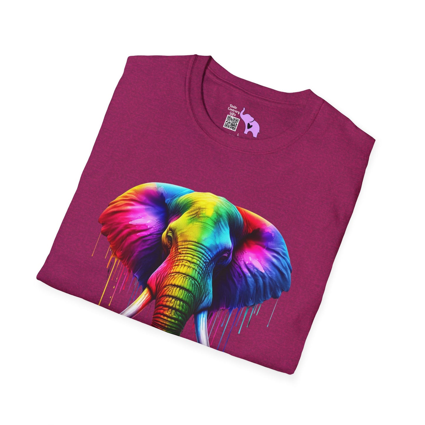 Colorful Elephant Adult T-shirt