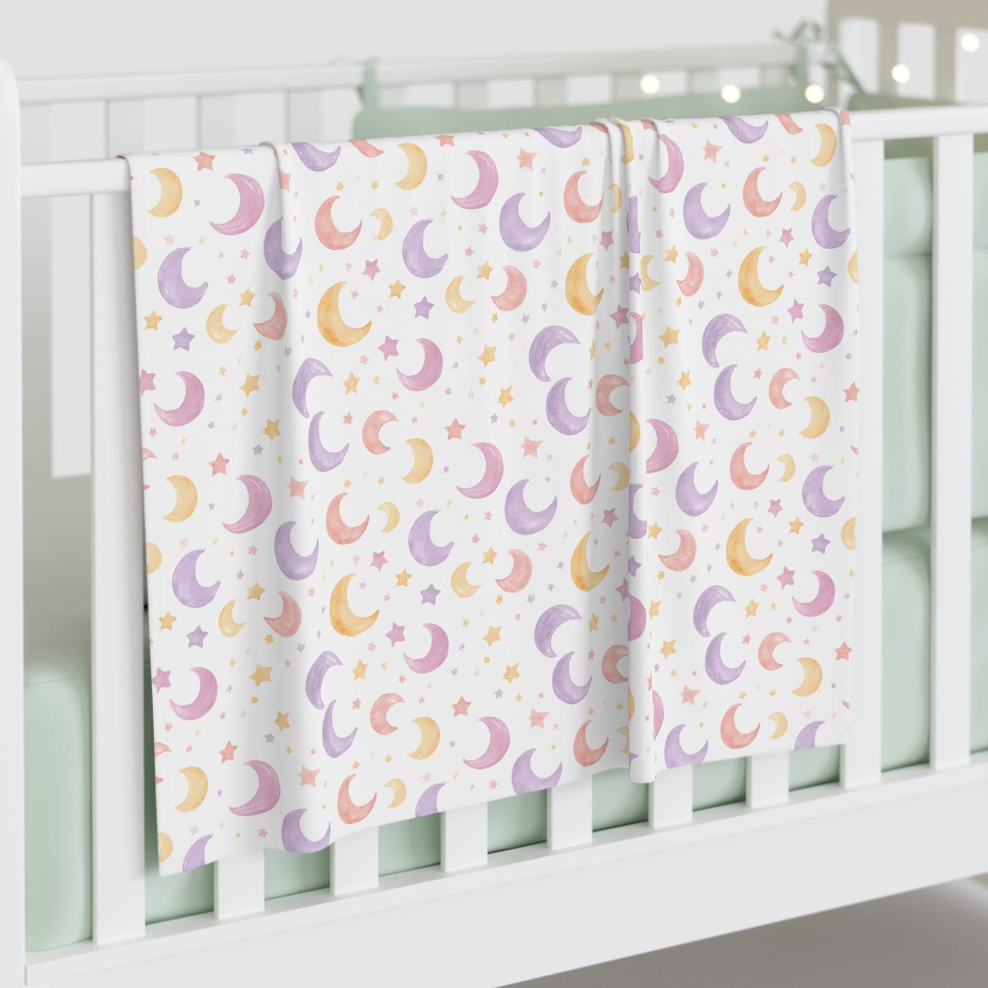 Moon & Star Snuggles Baby Swaddle Blanket
