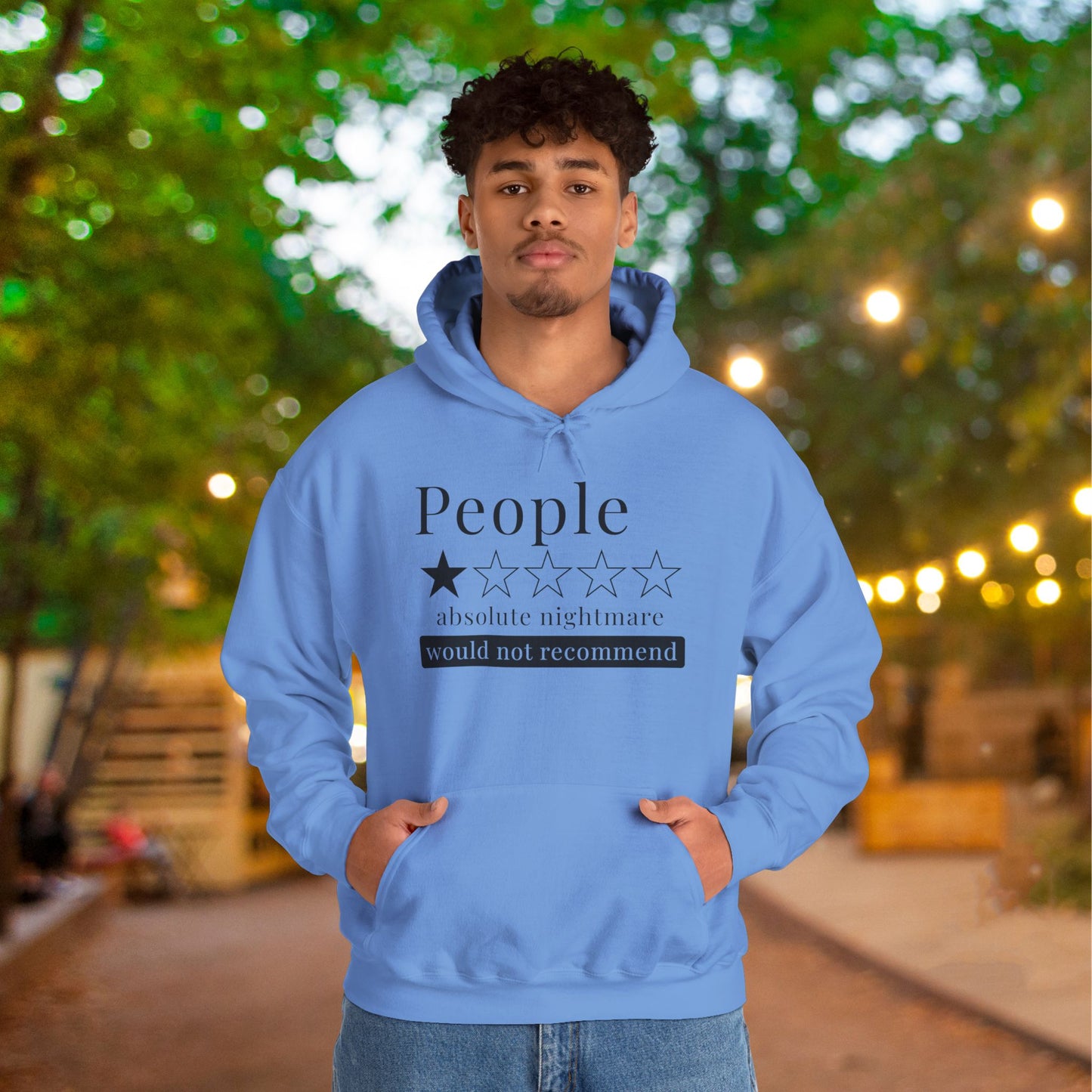 People 1 Star Absolute Nightmare Would Not Recommend Adult Heavy Blend™ Hoodie