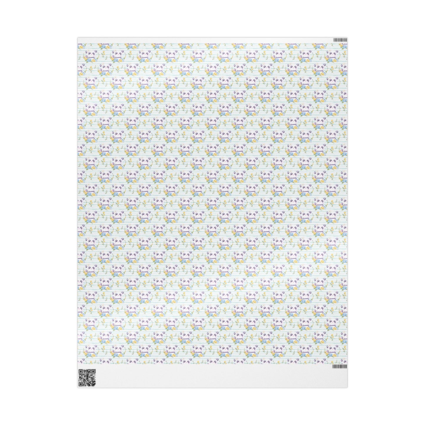 Pandas in Bloom Wrapping Paper