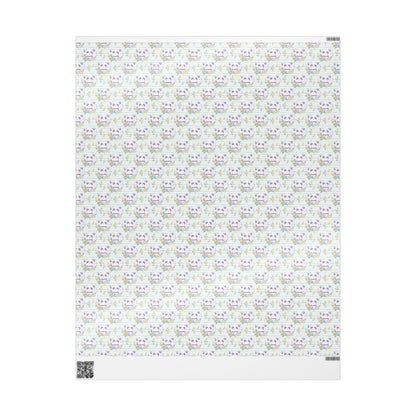 Pandas in Bloom Wrapping Paper