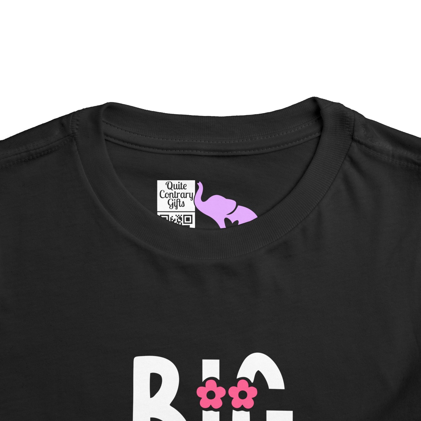Big Sister (Pink Flowers) Toddler Tee