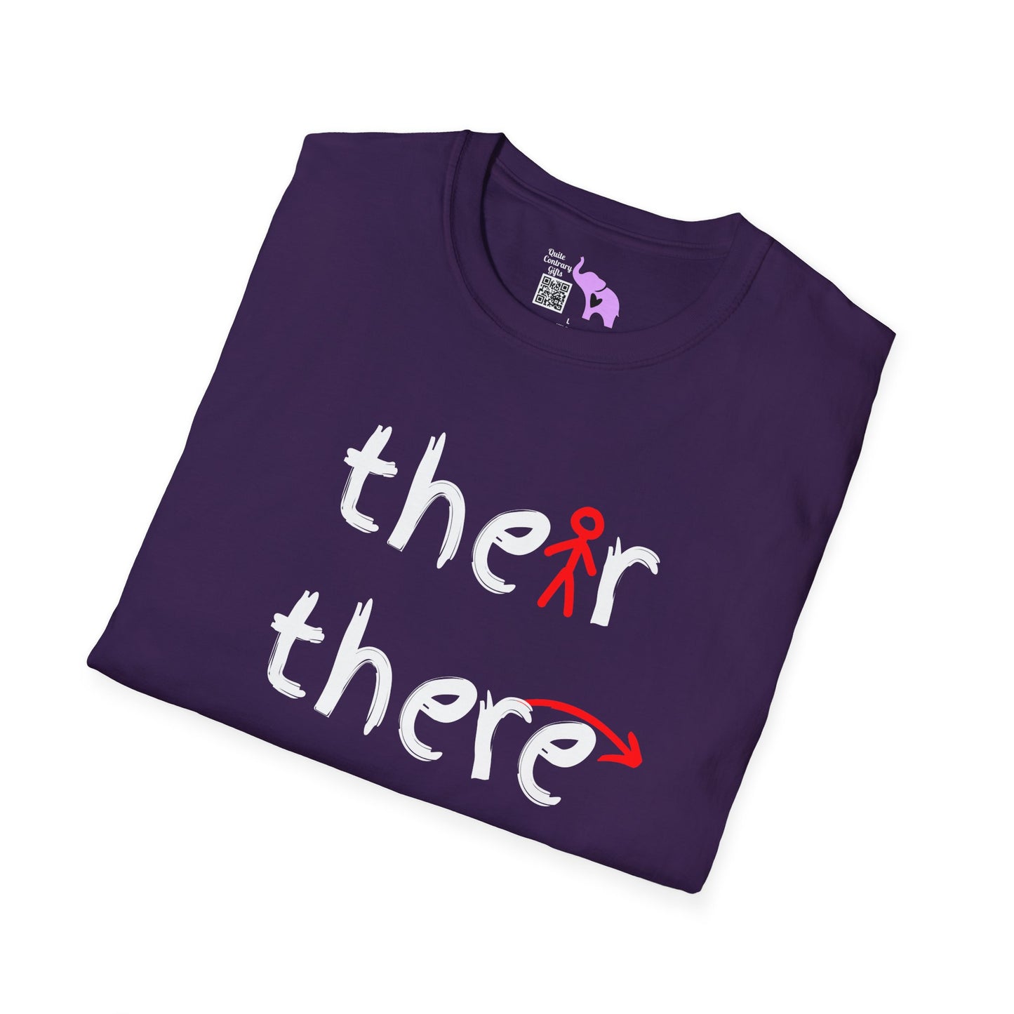 Their There They're Grammar Adult T-shirt
