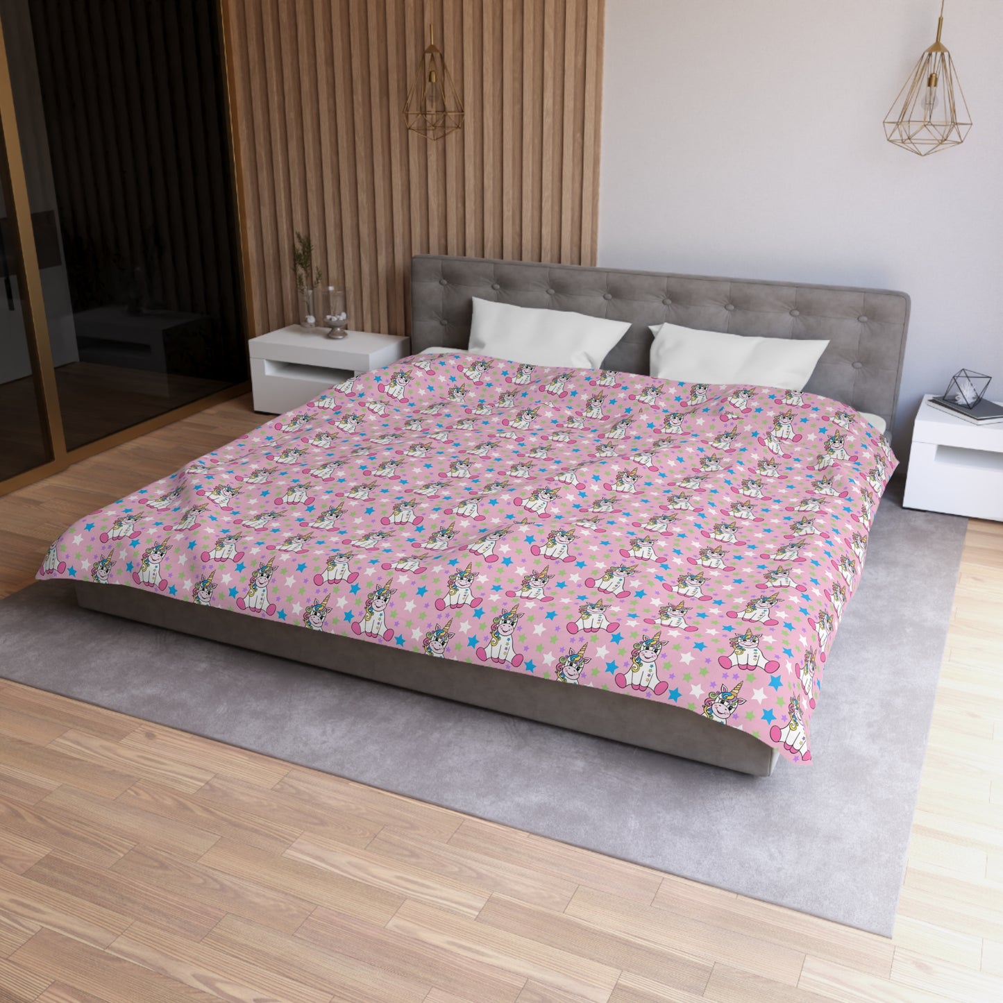 Twinkle Toes Unicorns Microfiber Duvet Cover