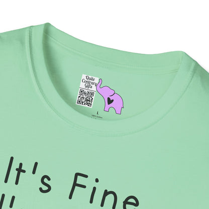 It's Fine I'm Fine Everything's Fine (Cat) Adult T-shirt