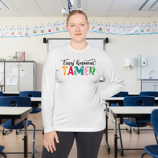 Tiny Human Tamer (Teacher) Adult Long Sleeve Tee