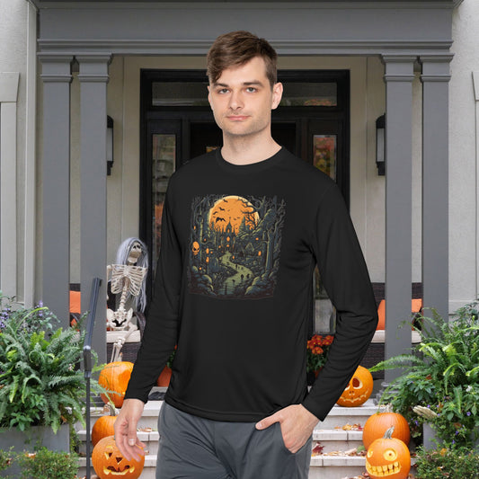 Creepy Cemetery 14 Adult Long Sleeve Tee