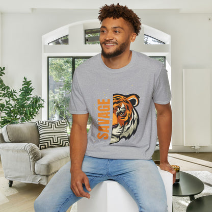 Savage Tiger Adult T-shirt