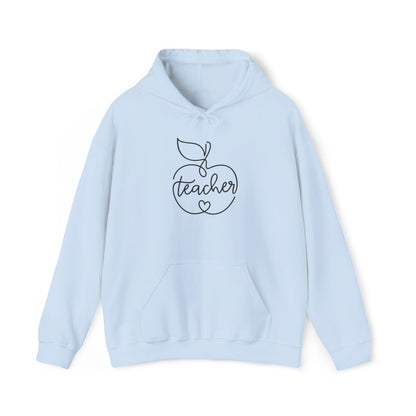 Teacher w/Apple Heavy Blend™ Hooded Sweatshirt