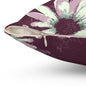 Purple Tide Petals Throw Pillow