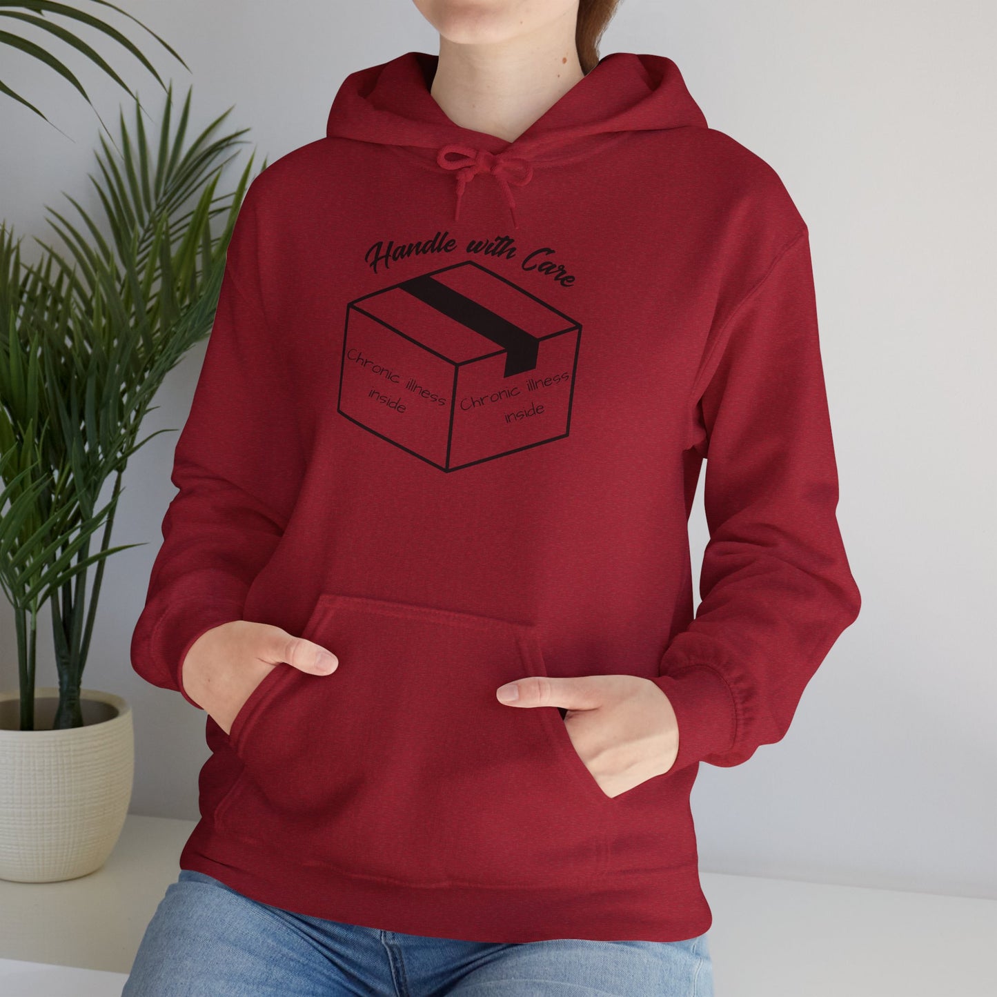 Handle With Care Heavy Blend™ Hooded Sweatshirt