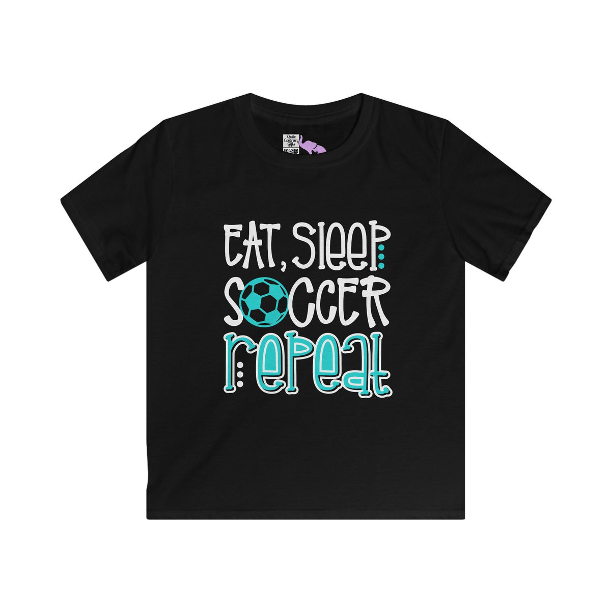 Eat, Sleep, Soccer Repeat Youth Softstyle Tee