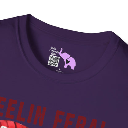Feelin Feral (Wine) Adult T-shirt