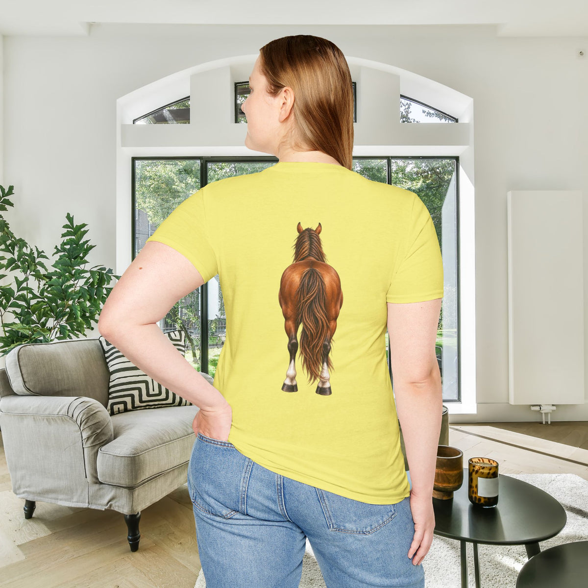 ""Front to Back Horse Lover Adult T-shirt