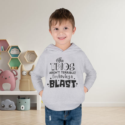The Twos Aren't Terrible I'm Having a Blast Toddler Hoodie