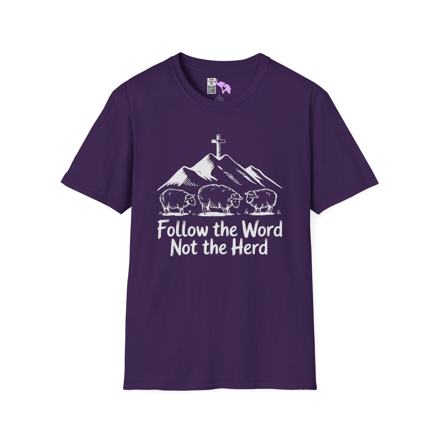 Follow The Word Not The Herd Adult T-shirt