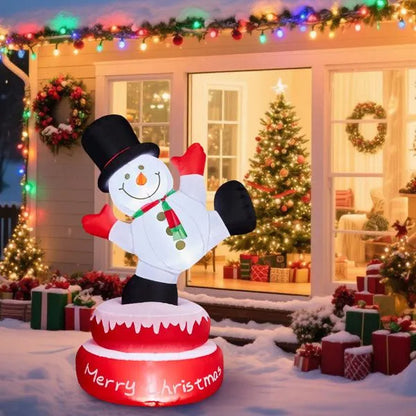 Spinning Snowman Inflatable – 4.8FT Lighted Christmas Decor
