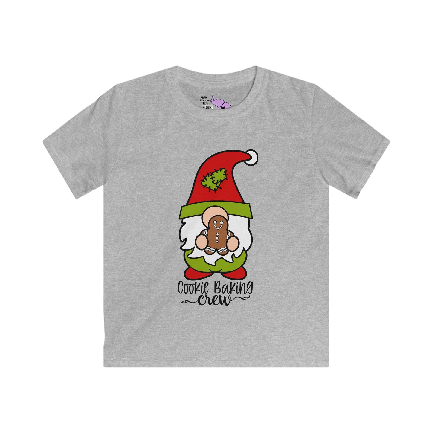 Cookie Baking Crew Gnome Youth Softstyle Tee
