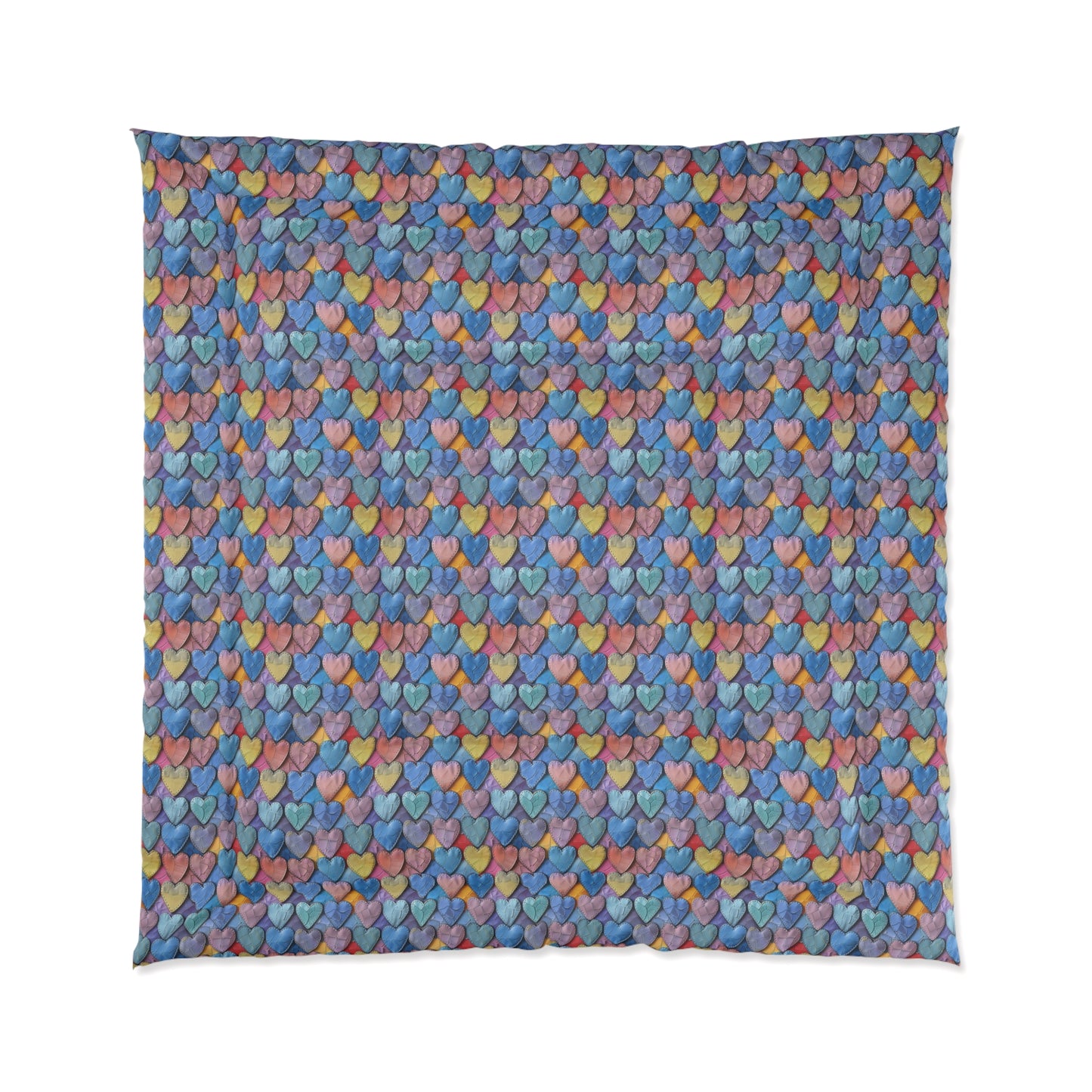 Color Pop Leather Hearts Comforter