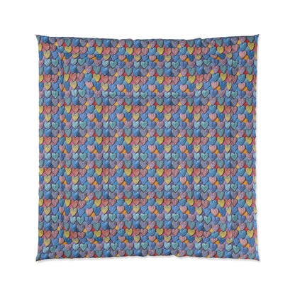 Color Pop Leather Hearts Comforter