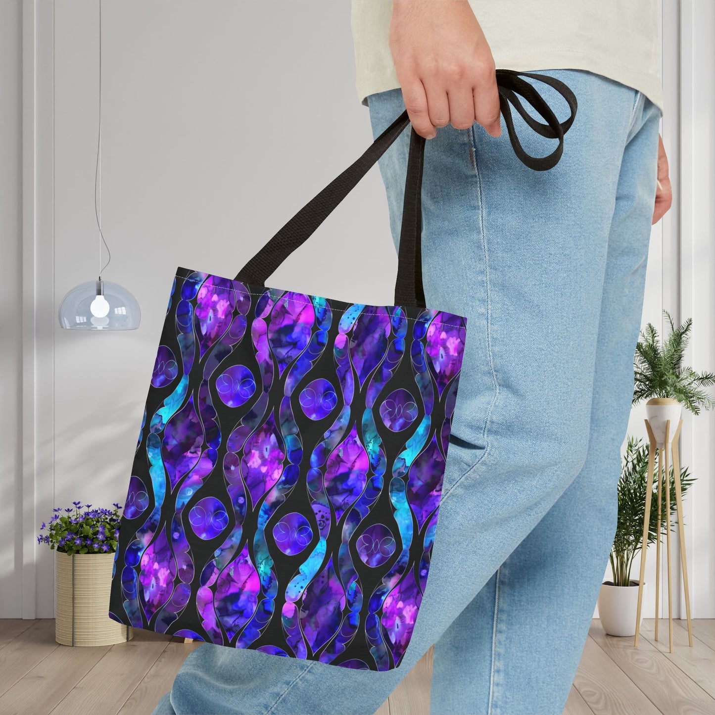 Celestial Glass Canvas Tote Bag