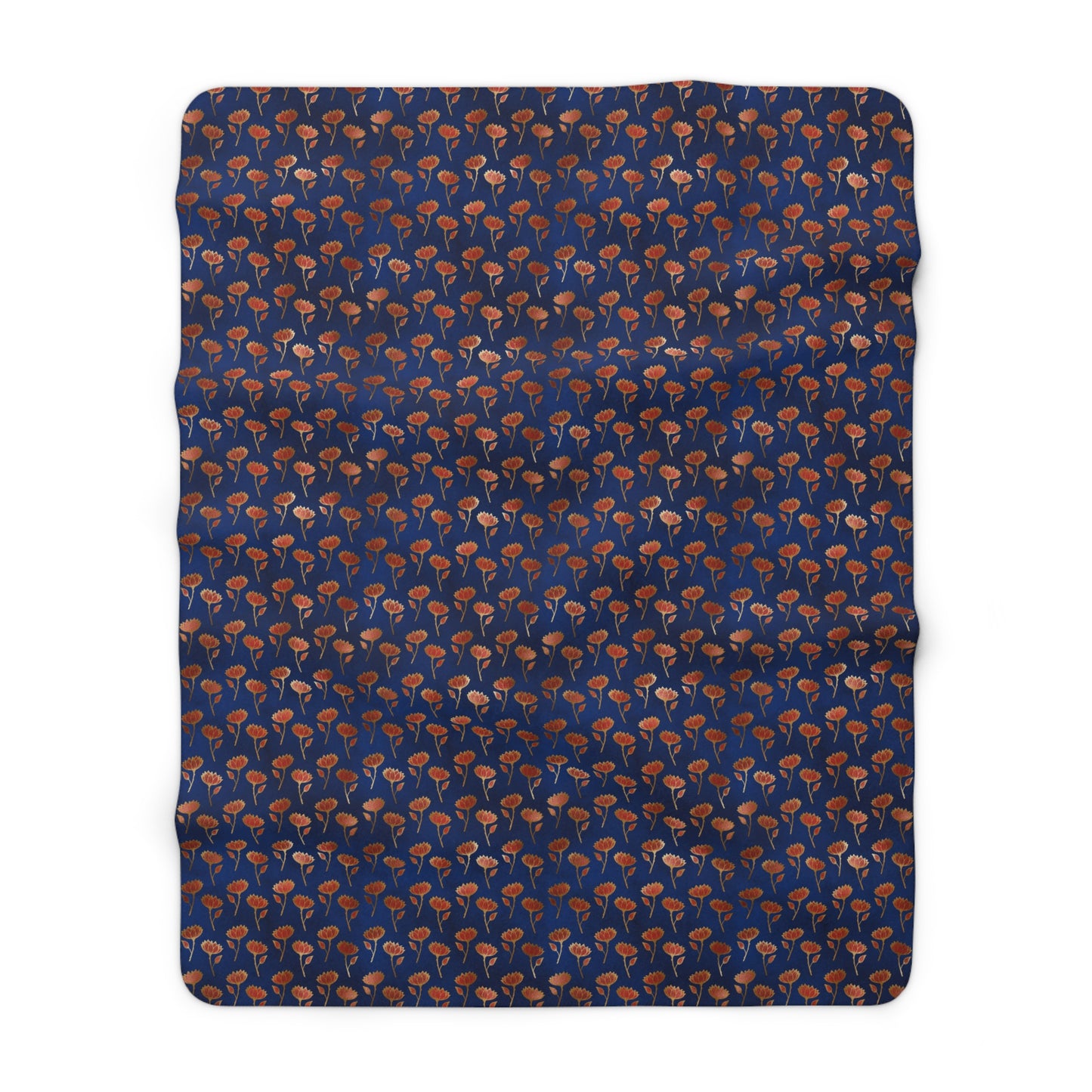Crimson Luxe Petals Fleece Blanket