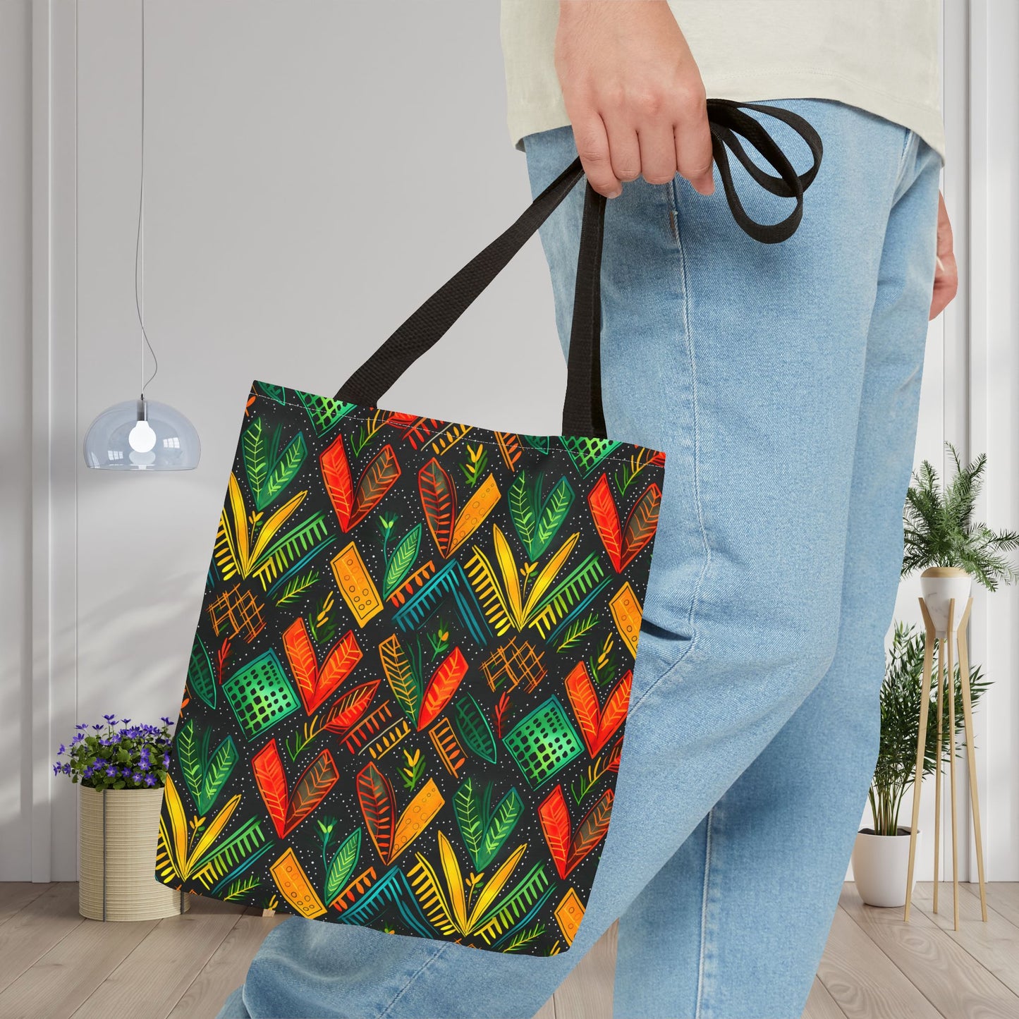Kujichagulia Waves Canvas Tote Bag