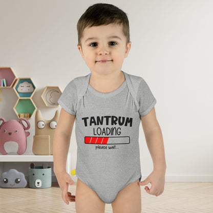 Tantrum Loading Please Wait Baby Rib Bodysuit