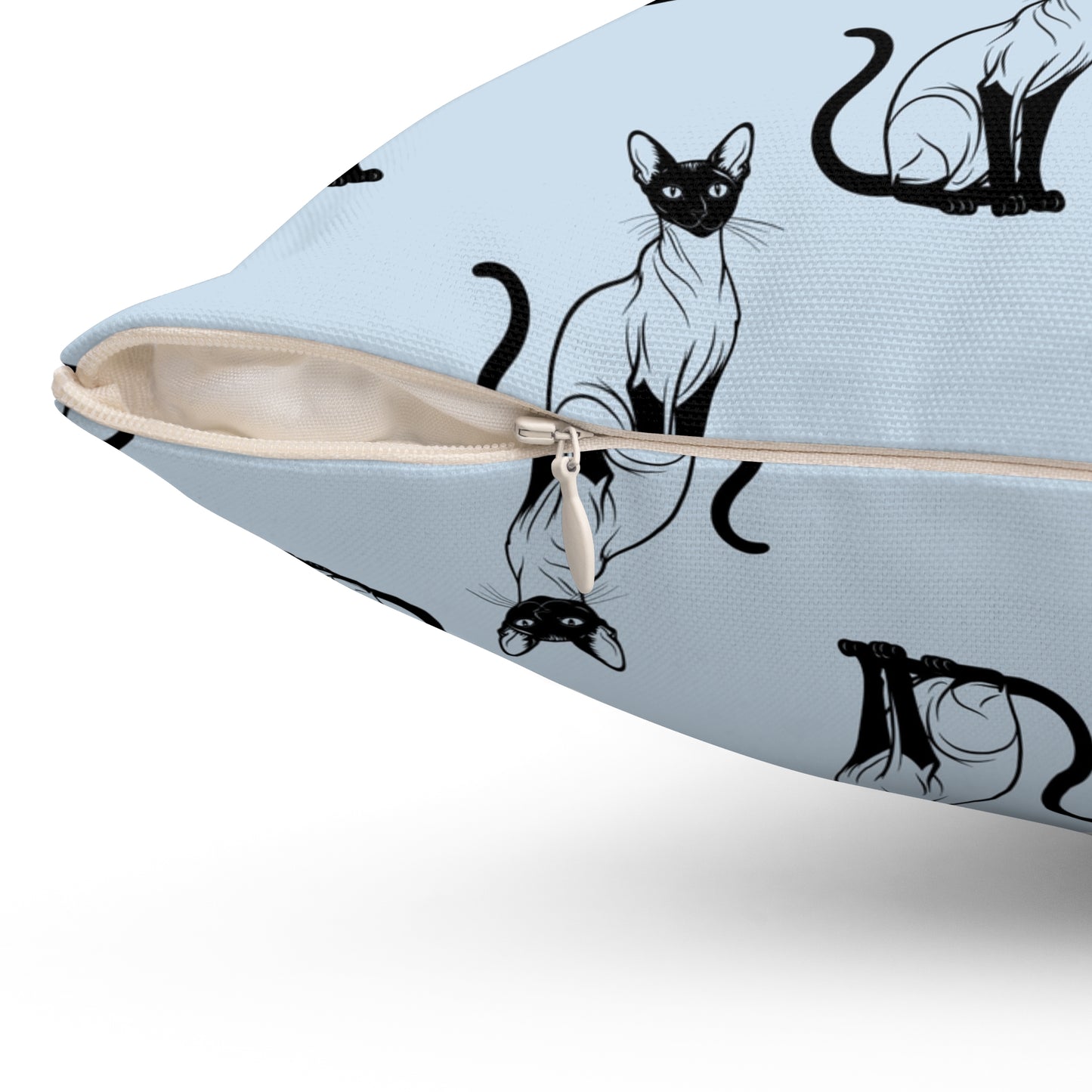 Siamese Charm – Ocean Breeze Throw Pillow