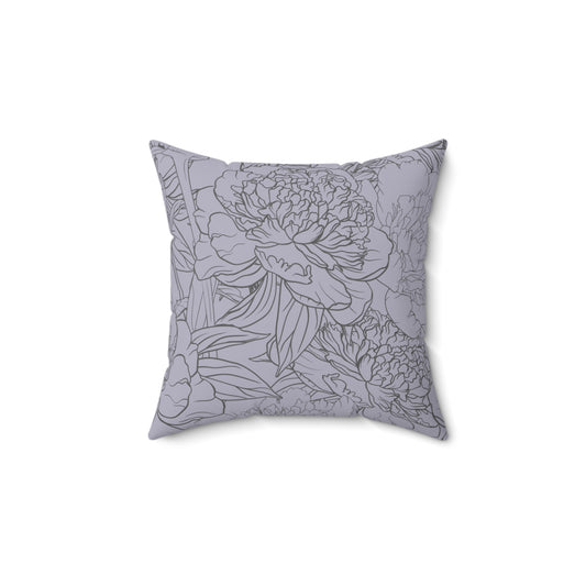 Dusty Bloom Throw Pillow