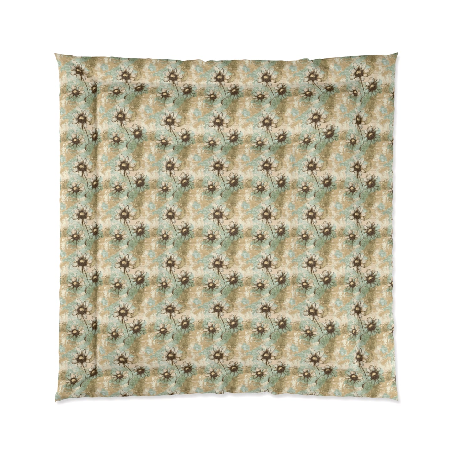 Worn Meadow Daisies Basic Bedding Set
