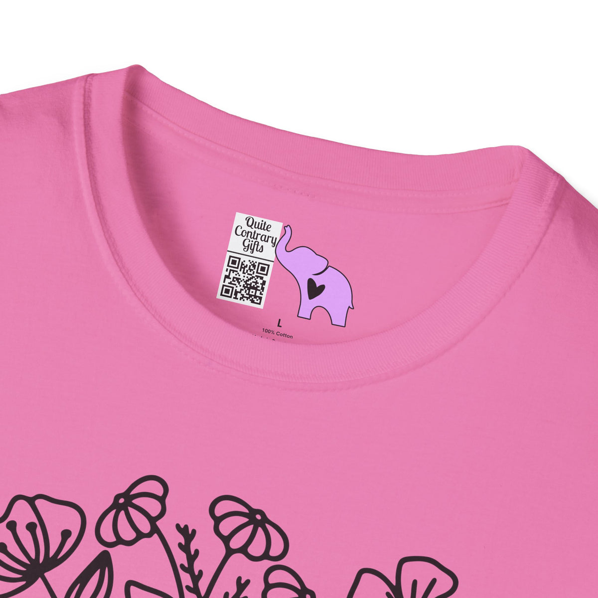 Just One More Chapter (Flowers and Open Book) Adult T-shirt