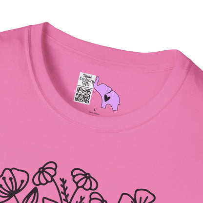 Just One More Chapter (Flowers and Open Book) Adult T-shirt