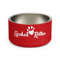 Spoiled Rotten Personalized Pet Bowl – 18oz Stainless Steel Dog & Cat Food Bowl