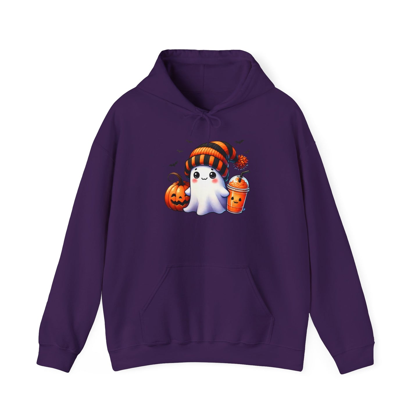 Cute Ghost and Pumpkins Heavy Blend™ Hooded Sweatshirt