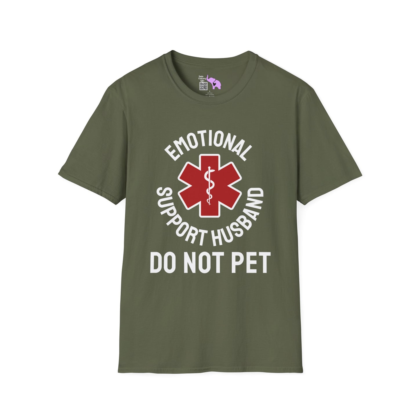 Emotional Support Husband Do Not Pet Adult T-shirt