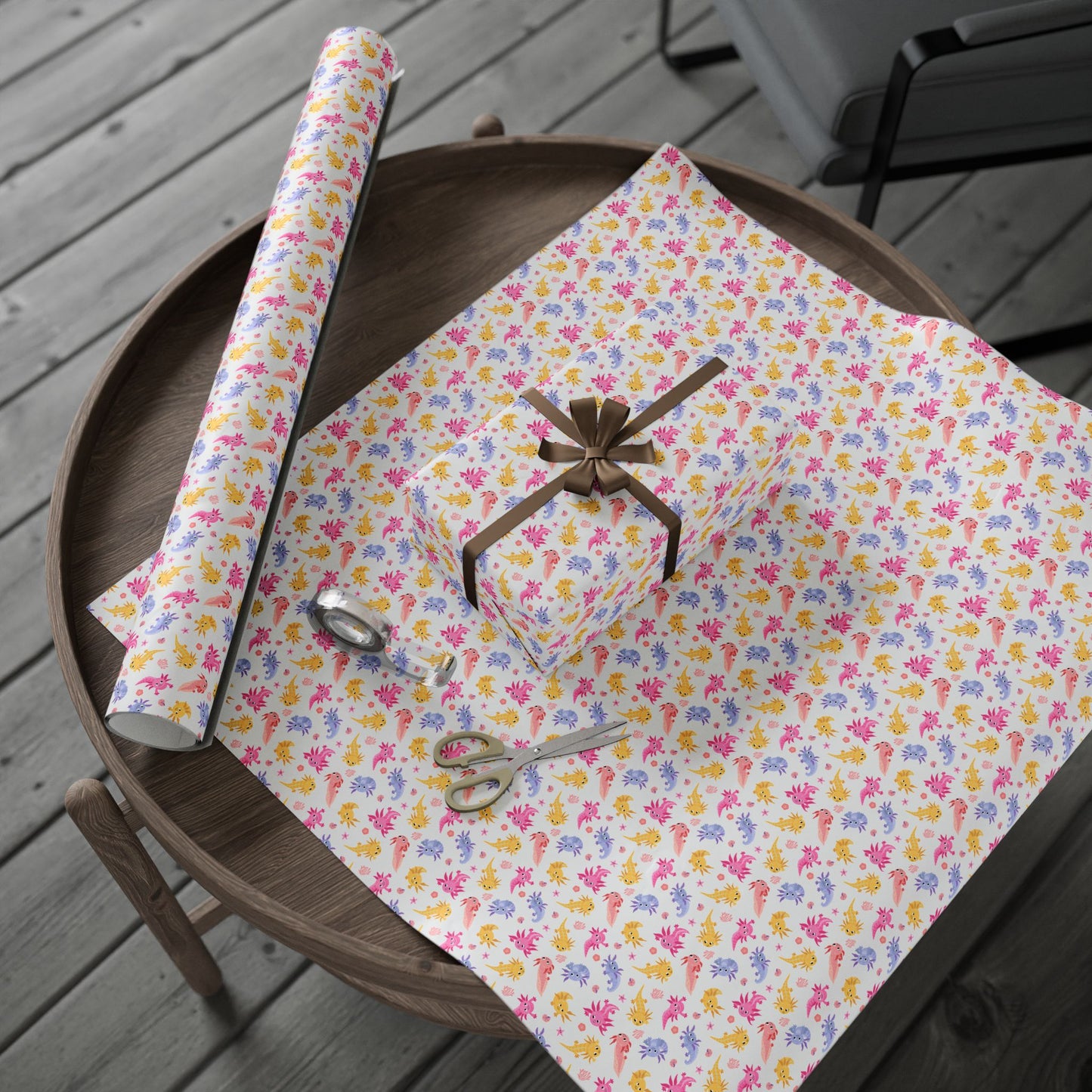 Axolotl Whimsy Wrapping Paper
