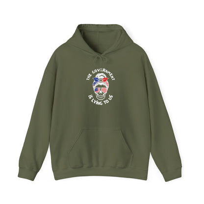 The Government is Lying To Us Woman Heavy Blend™ Hooded Sweatshirt