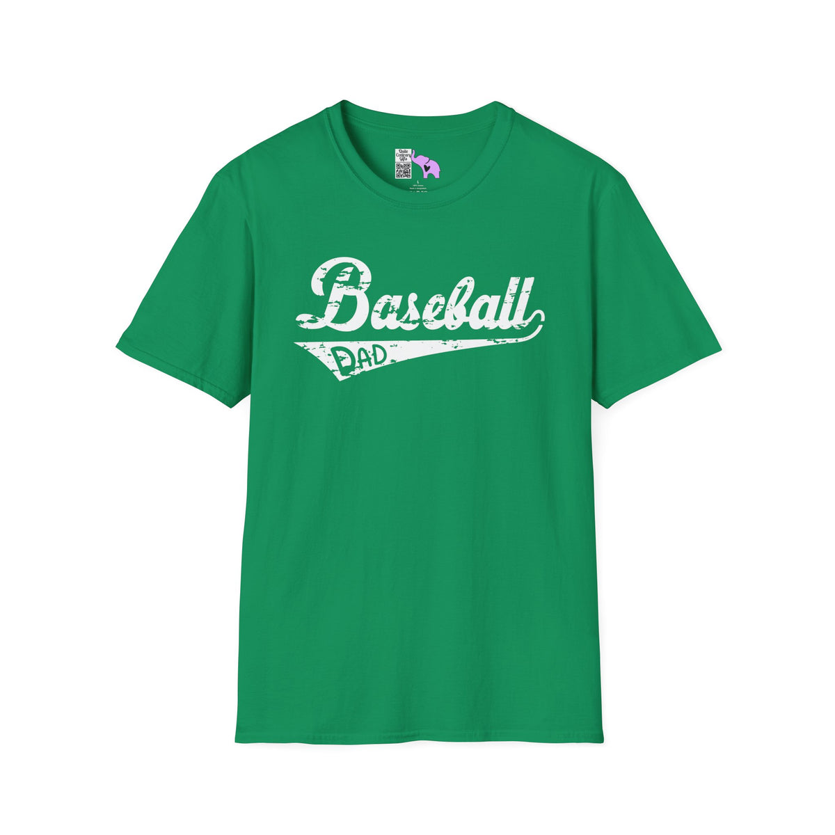 Baseball Dad (Grunge) Adult T-shirt