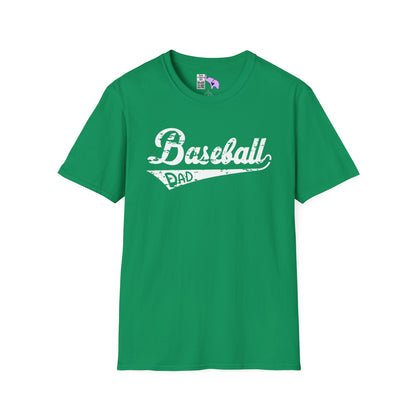 Baseball Dad (Grunge) Adult T-shirt