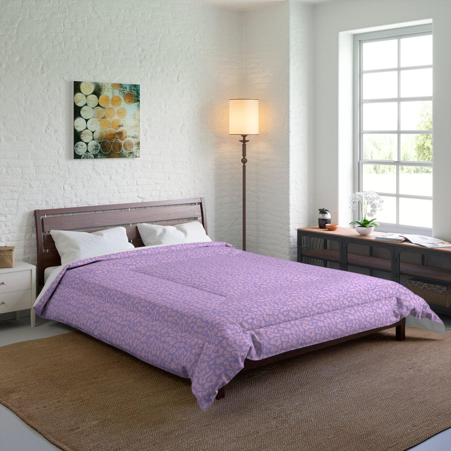 Cotton Candy Cheetah Print Comforter