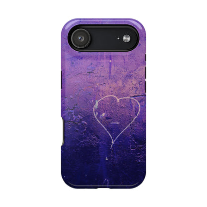 Purple Heart Wall MagSafe® Compatible Tough Case for iPhone