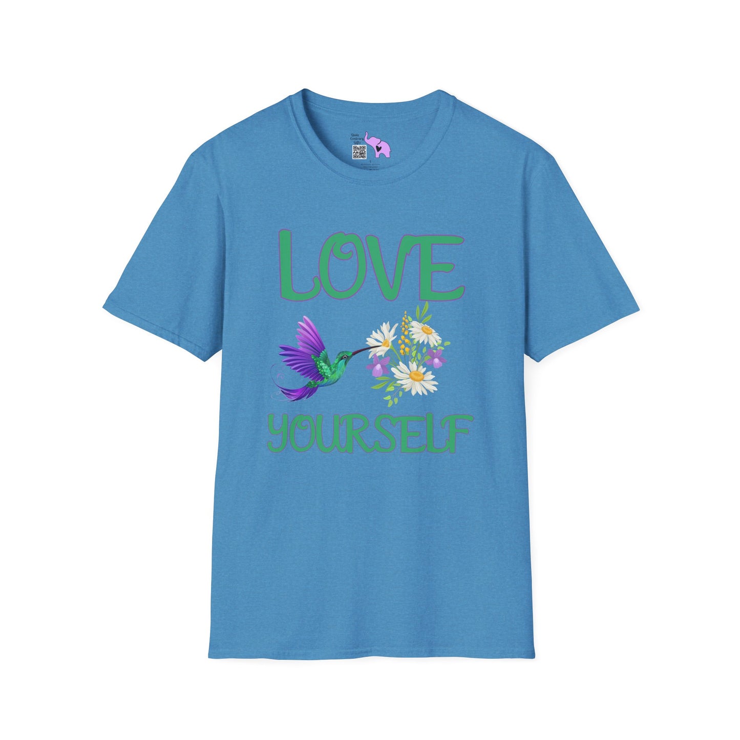 Love Yourself w/Hummingbird Adult T-shirt
