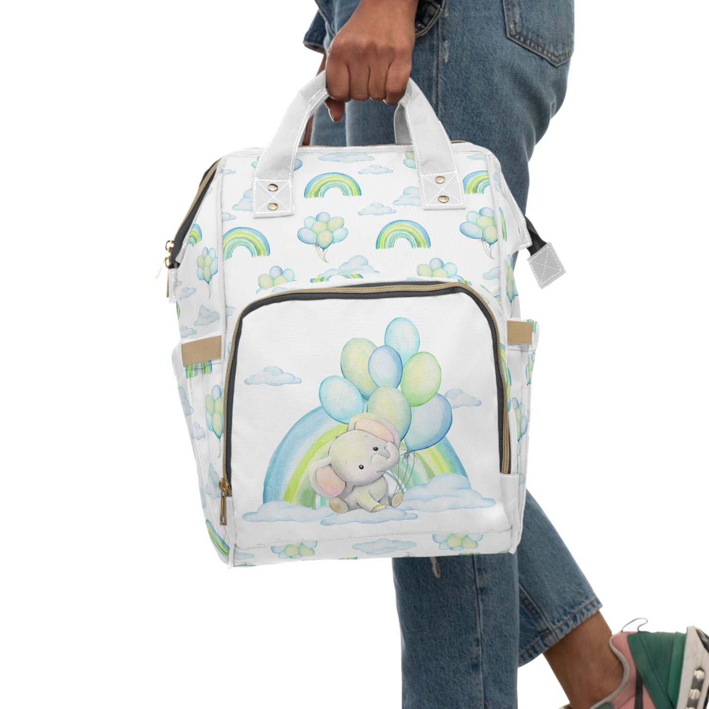 Elephant in the Clouds Baby Diaper Backpack