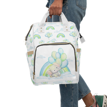 Elephant in the Clouds Baby Diaper Backpack
