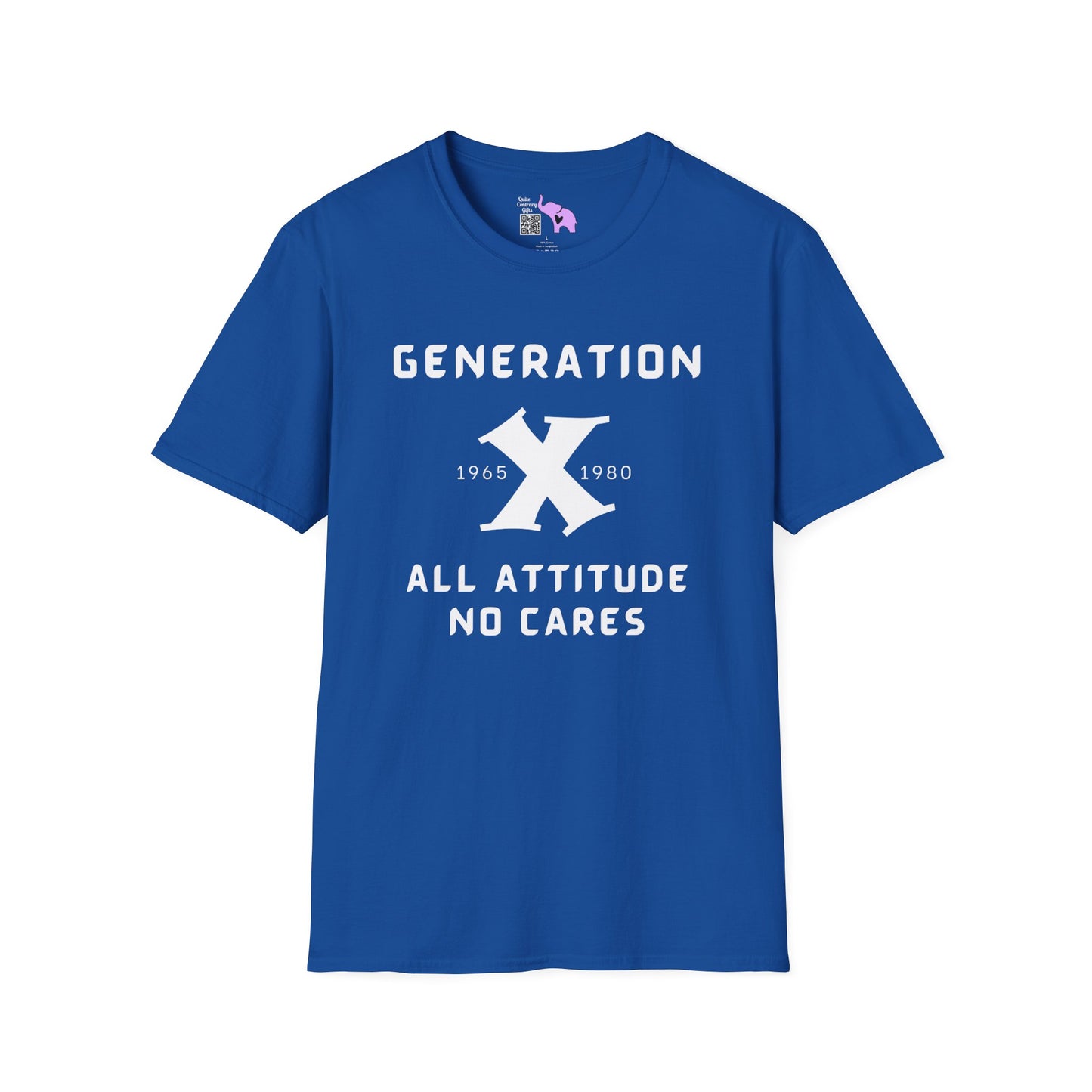 GenX w/years All Attitude No Cares T-shirt