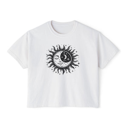 Celestial Sun/Moon Women's Boxy Tee