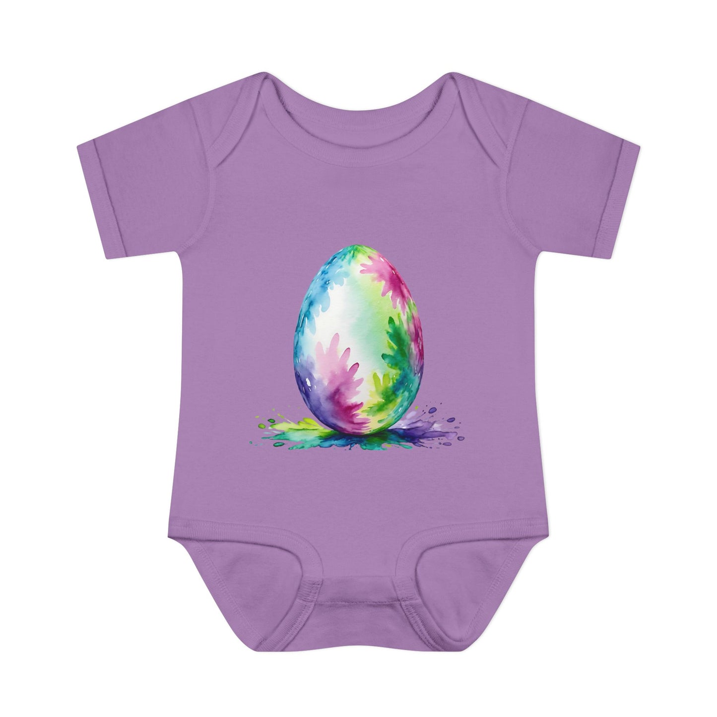Colorful Easter Egg Infant Baby Rib Bodysuit