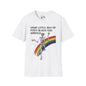 Your Little Ray of Pitch Black Has Arrived (Rainbow) Adult T-shirt