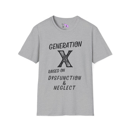 GenX Dysfunction & Neglect Adult T-shirt